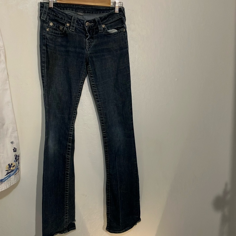 True Religion low rise skinny boot cut 1990’s denim jeans 29 X 33